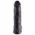 King Cock 12 dildo mare cu testicule (30 cm) - negru