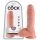 King Cock 8 dildo cu testicule (20 cm) - natur