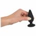 Dildo anal Black Velvet Heavy, 75g - negru 