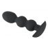 Dildo anal Black Velvet Heavy, 145g, sferic (negru) 