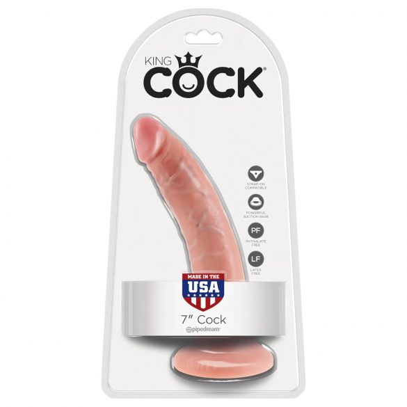 Dildo King Cock 7 (18 cm) - natural 