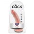 Dildo King Cock 7 (18 cm) - natural 