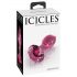 Icicles No. 79 - dildo anal din sticlă, conic (roz)