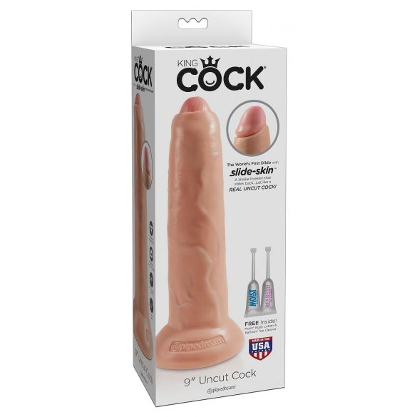 King Cock 9 - dildo realist (23 cm) - natur