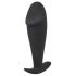 Dildo anal Black Velvet cu cap mare (negru) 