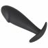 Dildo anal Black Velvet cu cap mare (negru) 