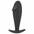 Dildo anal Black Velvet cu cap mare (negru) 