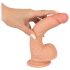 realistixxx - dildo realist cu bază de sucțiune (22 cm) - culoare naturală