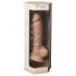 Silexd 7 - Dildo cu ventuză, 17,5 cm (piele naturală)