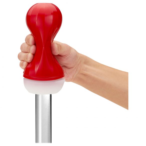 TENGA Air-Tech Squeeze Regular - masturbator cu supt (roșu) 