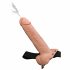 Fetish Strap-On 9 - dildo cu curea, gol pe dinăuntru, cu ejaculare (natur)