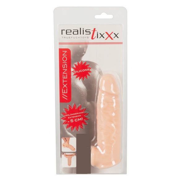 Realistixxx - Extensie penis cu inel testicular - 16cm (natural) 