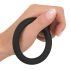 Black Velvet - inel pentru penis din silicon (negru) - 5cm