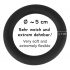 Black Velvet - inel pentru penis din silicon (negru) - 5cm