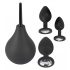 Set Black Velvet - set de dopuri anale (4 piese) - negru