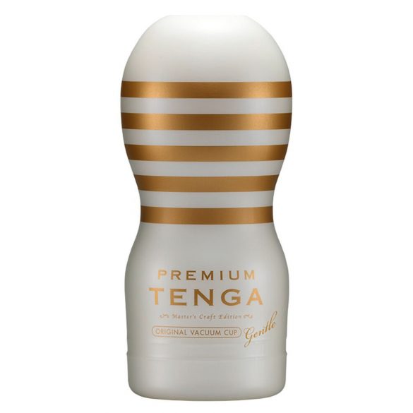 TENGA Premium Gentle - Masturbator de unică folosință (alb) 