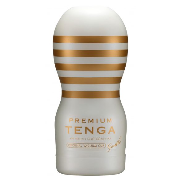 TENGA Premium Gentle - Masturbator de unică folosință (alb) 