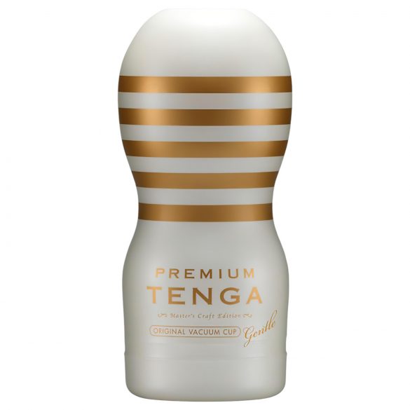 TENGA Premium Gentle - Masturbator de unică folosință (alb) 