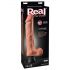 Real Feel Deluxe Nr.12 - vibrator realist cu testicule (natur)