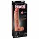 Vibrator realist cu testicule - nr.12 (culoare naturală)