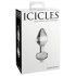 Icicles No. 44 - dildo anal conic din sticlă (transparent)