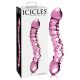 Icicles No. 55 - dildo din sticlă cu două capete, pentru punctul G (roz)