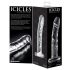 Dildou de sticlă transparent în formă de penis - Icicles No. 62 