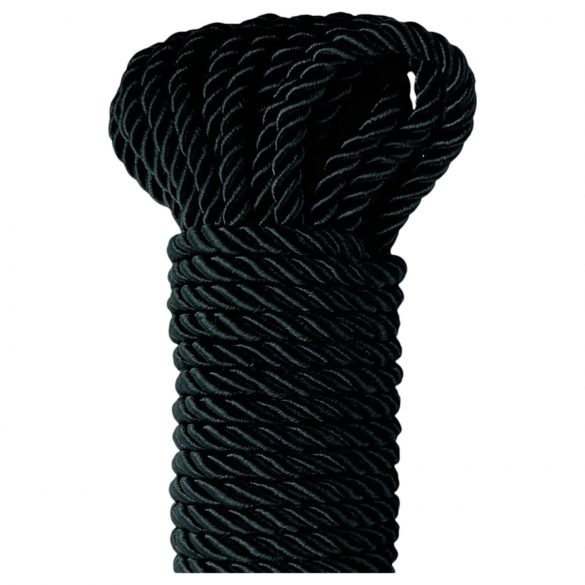 Fetish Silky Rope - Frânghie Shibari - 10m (negru) 