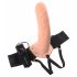 Vibrator gol cu strap-on (natural) 