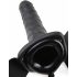 Vibrator cu cureaua Fetish Strap-On 8, gol în interior (negru) 