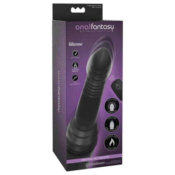 Analfantasy Thruster Anal - vibrator negru pentru plăcere intensă