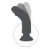 King Cock 9 - vibrator flexibil cu ventuză (26cm) - natural 