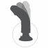 King Cock 9 - vibrator flexibil cu ventuză (26cm) - natural 