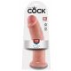 King Cock 10 - dildo mare cu ventuză (25cm) - natural 