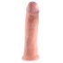 King Cock 10 - dildo mare cu ventuză (25cm) - natural 