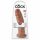 King Cock 10 - dildo mare cu ventuză (25 cm) - nuanță naturală închisă