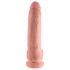 Regele Cock 9 - dildo mare cu ventuză și testicule (23 cm) - natur