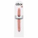 King Cock 12 Slim - dildo dublu realist (31 cm) - natural