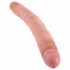 King Cock 12 Slim - dildo dublu realist (31 cm) - natural