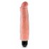 Vibrator realist King Cock Stiffy 7, rezistent la apă, 18 cm, natural 