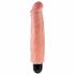 Vibrator realist King Cock Stiffy 7, rezistent la apă, 18 cm, natural 