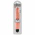 King Cock 10 Stiffy - vibrator realist rezistent la apă (25 cm) - natural 