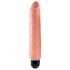 King Cock 10 Stiffy - vibrator realist rezistent la apă (25 cm) - natural 