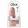 King Cock 9 Chubby - dildo cu testicule și bază cu ventuză (23cm) - culoare naturală