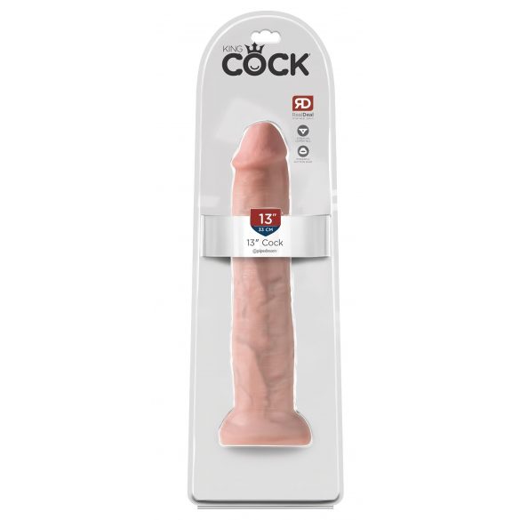 King Cock 13 - dildo gigantic realist (33cm) - culoare naturală