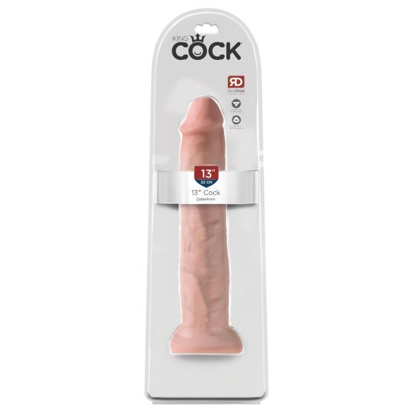 King Cock 13 - dildo gigantic realist (33cm) - culoare naturală