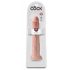 King Cock 13 - dildo uriaș realist (33cm) - natural 