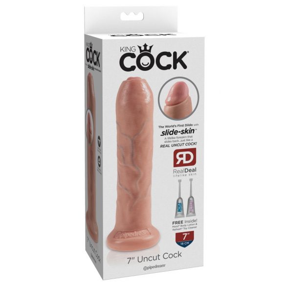 King Cock 7 - Dildo Realist (18cm) - Natural 