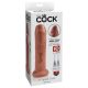 King Cock 7 - Dildo Realist (18cm) - Natur Închis 