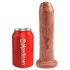 King Cock 7 - dildo realist (18cm) - nuanță naturală închisă